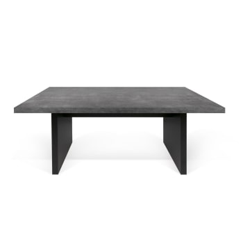 Detroit - Table effet bois béton et noir