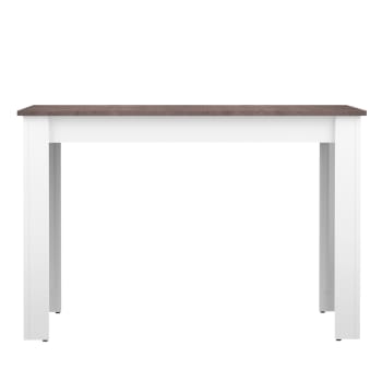Nice - Table effet bois blanc et béton