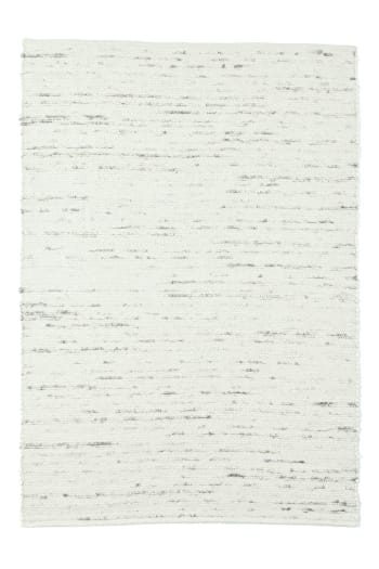 ALM-GLÜCK - Tapis tissé à la main en laine naturelle natural grey 60x90