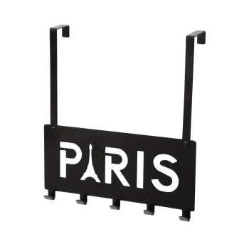 PARIS - Patère de porte noir L39cm