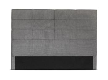 WILLY - Tête de lit en tissu - Gris, Largeur - 160 cm