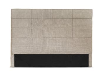 WILLY - Tête de lit en tissu - Beige, Largeur - 160 cm