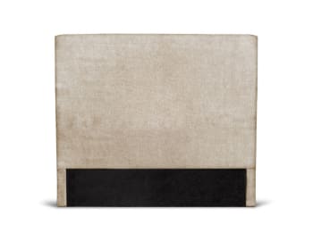 NUMA - Tête de lit lisse en tissu - Beige, Largeur - 160 cm
