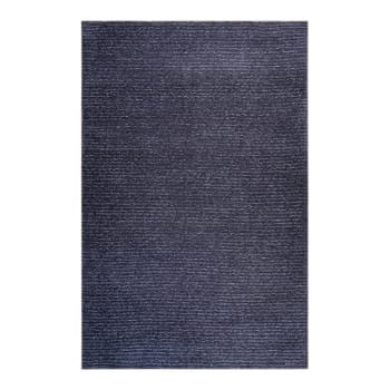 Marly - Tapis rayé design en polyester bleu 120x170
