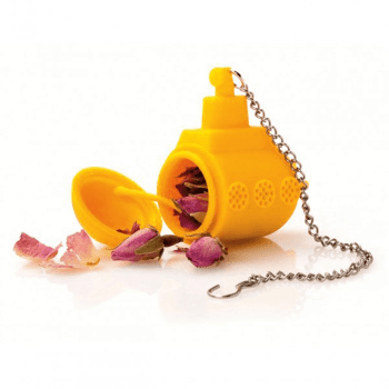 SOUS-MARIN - Boule à thé en silicone jaune sous marin