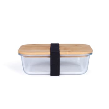 MEN385L - Lunch box en bambou transparent
