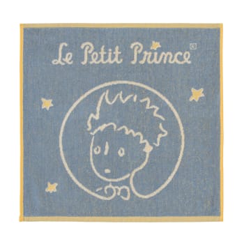 Le petit prince - Lot un torchon, un carré éponge en coton Bleu 50x75