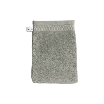 Pétale - Gant de toilette coton lichen 16x22 cm