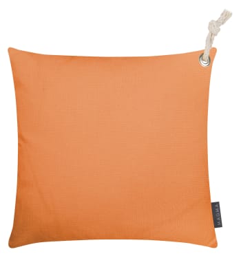 Capri - Housses de coussin exterieur  avec corde orange - Lot de 2 - 40x40
