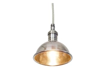 Argent - Lampe suspendue en métal argenté