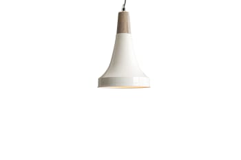 Balisso - Lampe suspendue en métal blanc