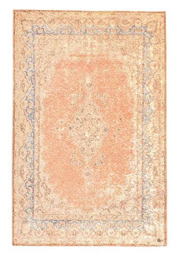 FUNKY ORIENT - Tapis d'orient vintage tissé plat Bois de rose 195x285 cm