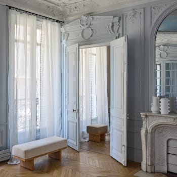 Voilage en lin naturel 145x295 cm Kavala | Maisons du Monde