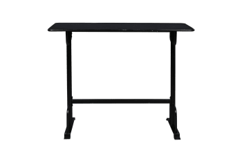 Declan - Table de bar en métal noir