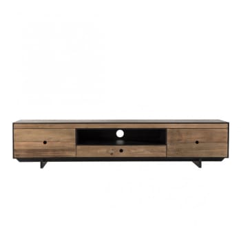 Andrea - TV-Möbel mit 3 Schubladen, 1 Fach aus recyceltem Holz
