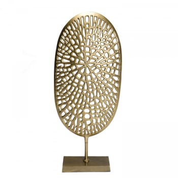 Jonas - Escultura decorativa de aluminio dorado