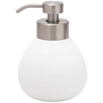 Siri - Distributeur de savon en céramique  blanc