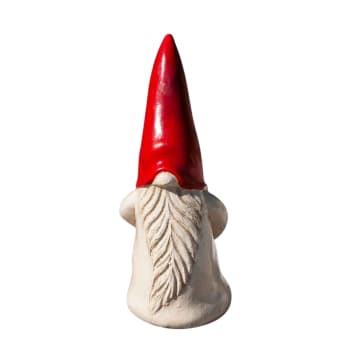 Estatua gnomo a color rojo 50cm