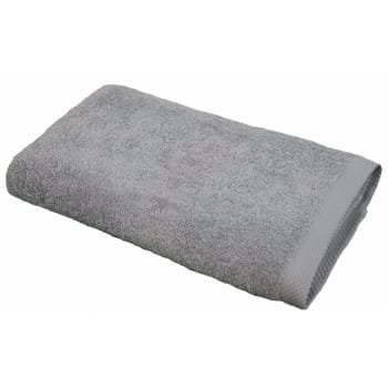 Maxi db essentielle 100x150 - Drap de bain éponge en coton gris clair 100x150 cm