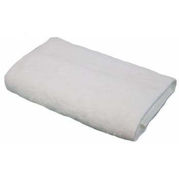 Serviette essentielle - Serviette de toilette éponge en coton blanc 50x100 cm