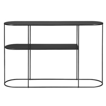 Grayson - Console métal noir ovale 120cm