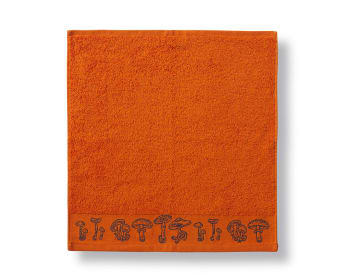 BOLET - Essuie-mains orange en coton 50x50
