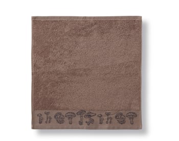 BOLET - Essuie-mains gris en coton 50x50