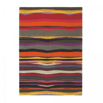 Summer - Tapis salon 250x350 cm tissé en laine multicolore