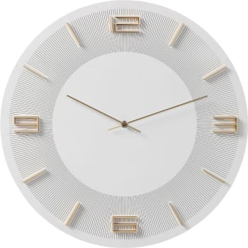 Leonardo - Reloj pared blanco/oro ø49cm