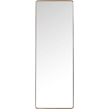 Curve - Miroir bords arrondis en métal cuivré 200x70
