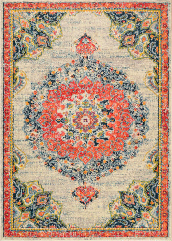 SURYA - Tapis Vintage Oriental LOU - 200x275cm - Multicolore