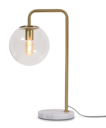 WARSAW - Lampe de table dorée H53cm
