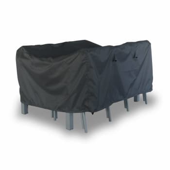 Capua / chicago / orlando - Housse de protection 150x125cm gris foncé polyester pour tables