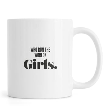 Run girls - Mug en céramique en blanc & noir
