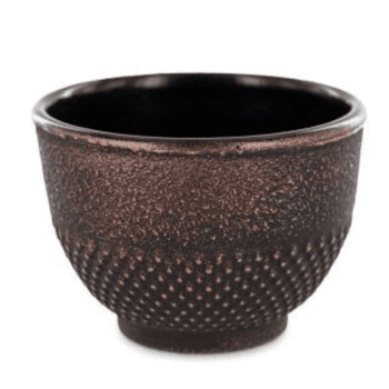 SONG - Taza de hierro fundido negro y bronce - 0,15 l