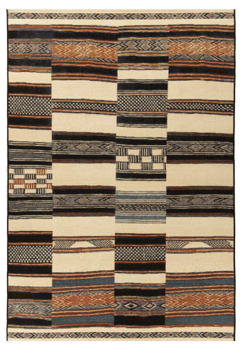 AURORA - Teppich aus flachgewebtem Polyester - Beige - 160x235 cm