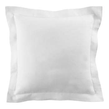 CYTHÈRE - Taie d'oreiller en lin blanc 65x65