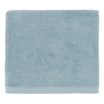 ESSENTIEL - Serviette de bain en coton d'origine biologique bleu islande 40x60