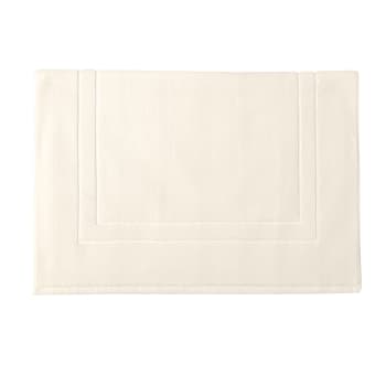 ESS-CADRE - Tapis de bain en coton blanc meringue 60x90