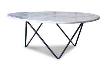 Trivisan - Tavolino in marmo bianco