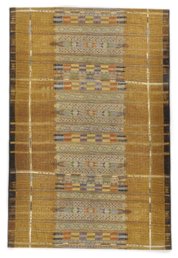AURORA - Teppich aus flachgewebtem Polyester - Gold - 200x285 cm