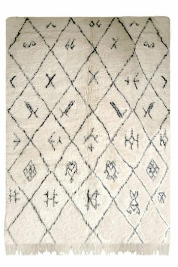 Berbere - Tapis de couloir Berbere marocain pure laine 90 x 257 cm