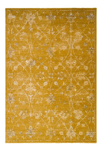 FLORAL - Tappeto di design contemporaneo con motivo floreale saffron 160x230