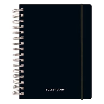 BULLET - Agenda spécial bullet journal à spirales 96 feuilles 16,5x21,5cm