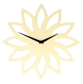 SOLEIL - Horloge en bois soleil D30