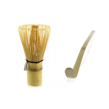 MATCHA - Juego de 2 utensilios de té matcha de bambú