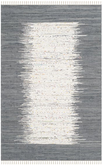 Montauk - Tapis de salon interieur en ivoire & gris, 152 x 244 cm