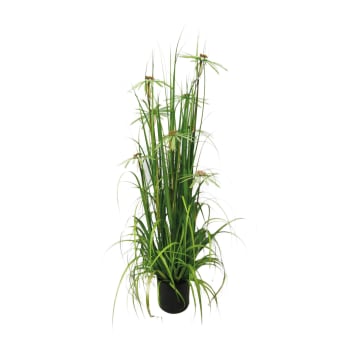 Aquaplanter - Plante graminée avec fleurs artificielle h150cm