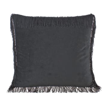 Coussin déco élégant en velours noir · ƩPICUR Héphaïstos