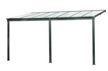 Cielo - Pergola, Aluminium und Polycarbonat, 435x300 cm, anthrazitgrau